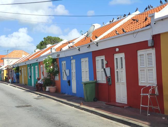 Colourful historic houses in Otrobanda, Willemstad